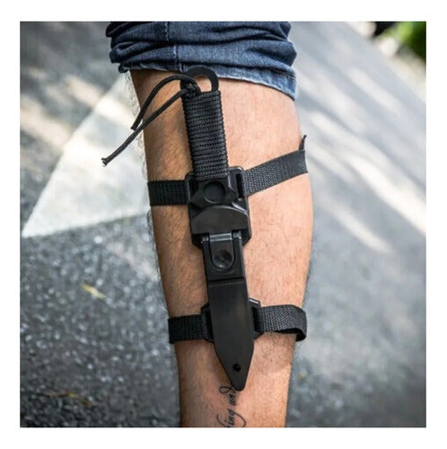 Cuchillo Tactico De Buzo Cuchillo Tactico Marina Negro