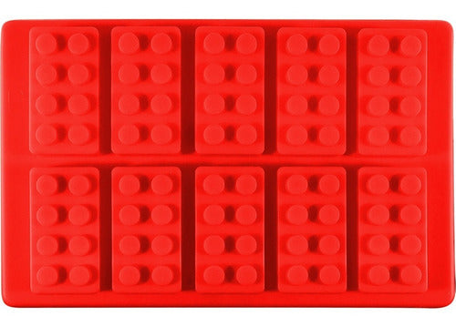 Molde De Silicona Para Bloque De Hielo - Cukin Rojo