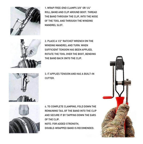 Kit Alicate Instalador Abrazaderas Homocinetica Norplat