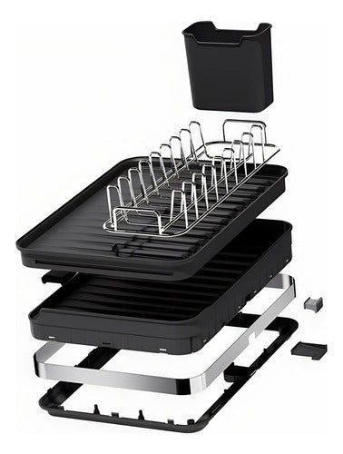 Secaplatos Escurridor Platos Loza Acero Inoxidable - Norplat Negro
