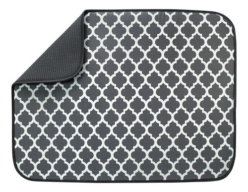 Mat Secador Microfibra Vasos Platos 40 X 45 Cm - Cukin - Gris