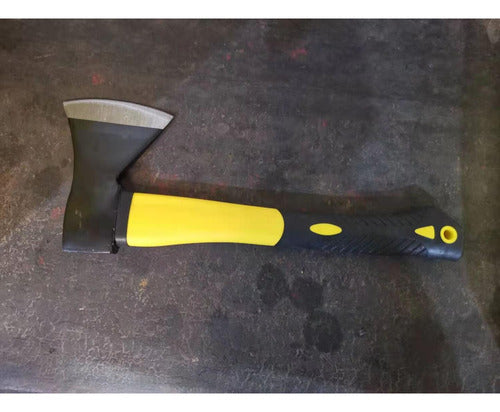 Hacha De Mano Mango De Fibra Cabeza De 1kg - Norplat Amarillo