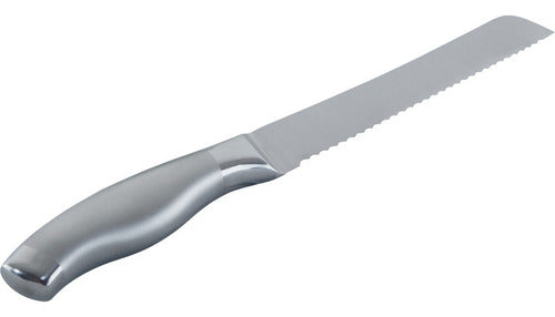 Cuchillo Aserrado Para Pan 20 Cm - Cukin Plateado