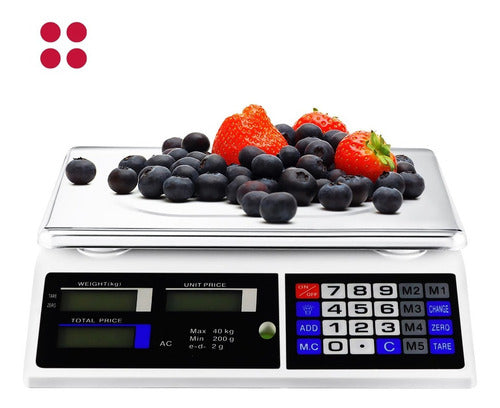 Balanza Comercial - Pesa Digital Para Negocios Blanco