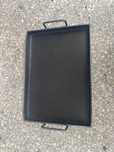 Plancha Churrasquera 38 X 24 Cm Espesor 4mm - Cukin Negra