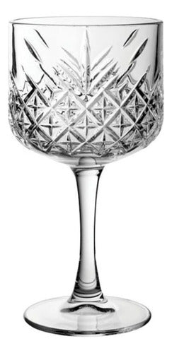 Set 6 Copas Tallada Vino Cocktail Agua Vintage 500ml - Cukin Blanco