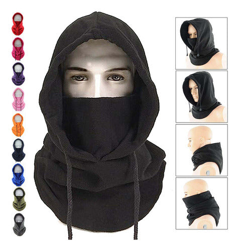 Gorro Pasamontañas Balaclava Polar 4 En 1 Outdoor - Norplat Gris Oscuro Talle Único