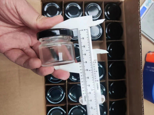 Frasco Conservero 28 Cc Con Tapa Metálica Pack X64u - Cukin Negro