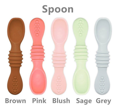 Cucharas De Silicona 100% Libre De Bpa Para Guagua - Norplat