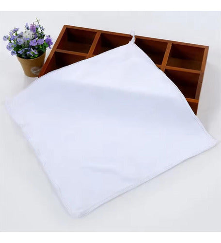 Pack 12 Toallas Blanco Cuadrada De 25 X 25 Cm - Norplat