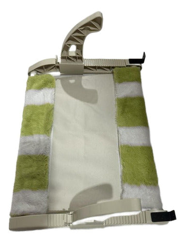 Cama Colgante Gato Hamaca Ventana Hasta 15kg - Norplat Verde Oliva Rayado