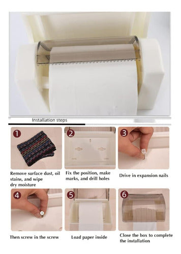 Porta Confort Y Repisa - Porta Rollo Papel Higiénico Norplat Blanco