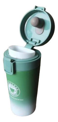 Vaso Termico Mug Para Café Té 380 Ml Acero Inoxidable Cukin Verde