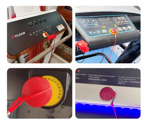 Set 2 Llaves De Seguridad Norplat Trotadora Universal Imán Rojo