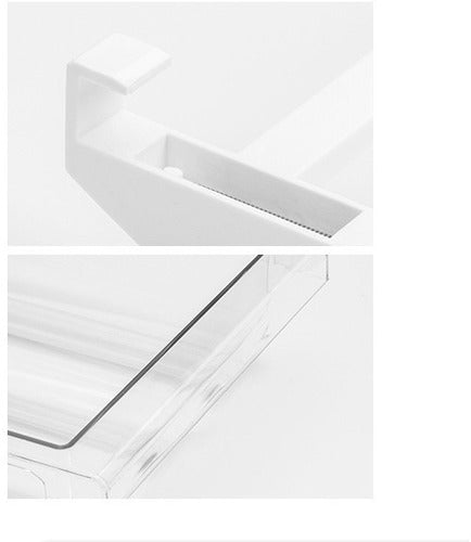 Bandeja Organizador Refrigerador Cajón Deslizante - Cukin Transparente