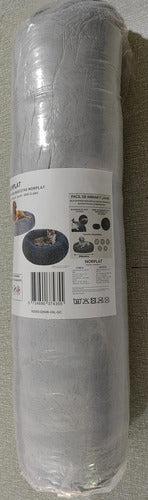 Cama Antiestres 110cm Norplat Perro Dona Colchon Grande Xxl Gris Claro Dona Antiestrés