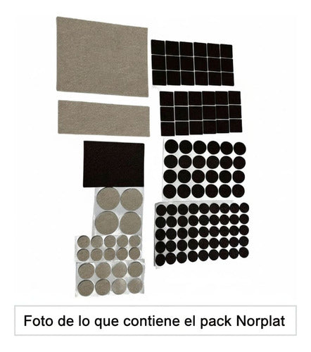 Set 133 Almohadilla Protectora Fieltro Sillas Mesas Norplat