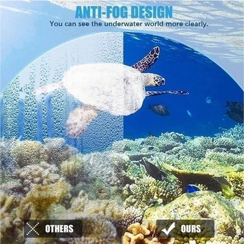 Mascara De Snorkel Buceo Fullface Completa C/ Soporte Camara