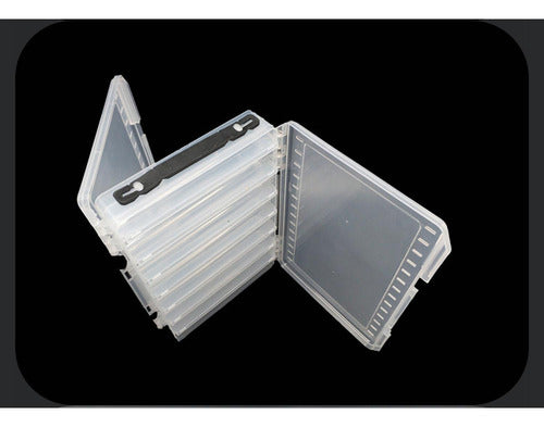 Caja Porta Señuelos De Pesca 14 Compartimientos - Norplat Transparente