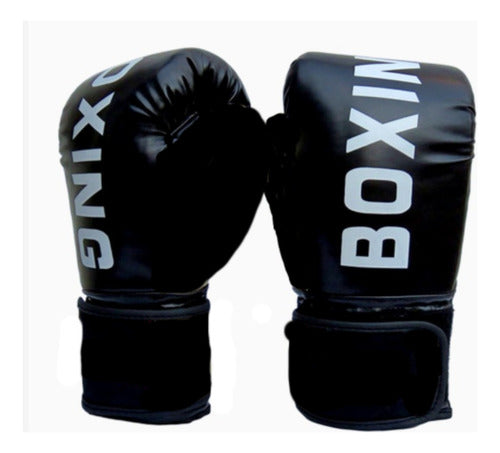 Guante De Box Adultos De Entrenamiento - Boxeo - Norplat 10oz Negro