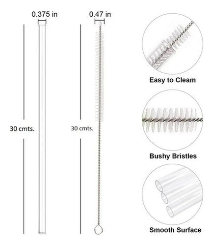 6 Bombillas Plastica Reutilizable Compatible Stanley Norplat