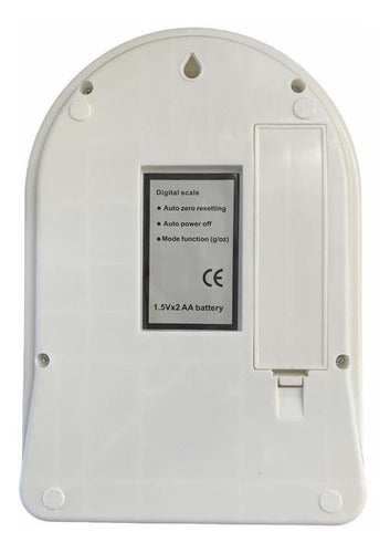 Balanza De Cocina Económica - Cukin Blanco 5 Kg