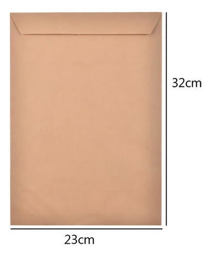 50 Sobres Papel Kraft A4 Norplat - Autocierre Rápido 32x23cm Marrón Claro A4