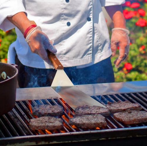 Espatula Para Plancha Churrasquera Pala Pizza Asado Norplat Plateado