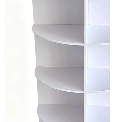 Organizador Estante Zapatero Giratorio 6 Niveles - Norplat Blanco