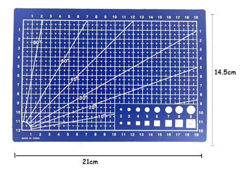 29 En 1 Base Mat Tapete De Corte Salvacorte Tabla - Norplat Azul