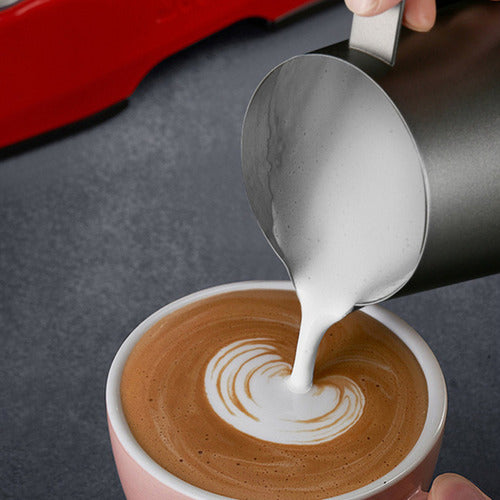 Jarra Para Texturizar Leche 350ml Espuma Latte Barista Cukin Negro