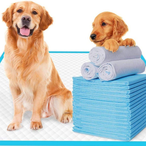 100 Pañales Tipo Sabanillas Mascotas Perros 45x60 Cms - Wuf