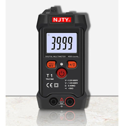 Tester Multimetro Digital Amperaje Voltaje Ohms 600v Norplat Negro