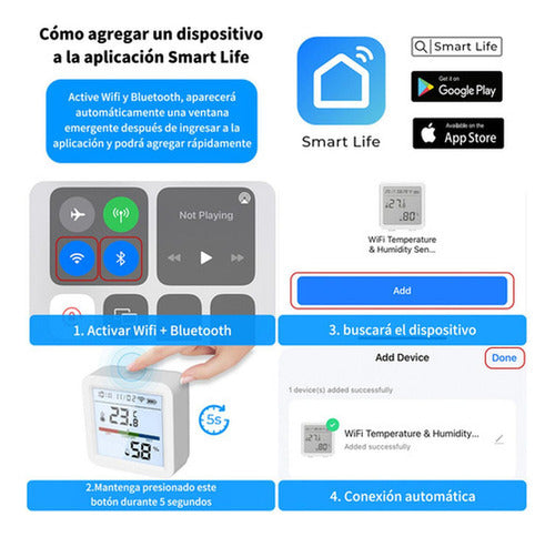 Termostato Higrómetro Inteligente Wifi Tuya Smart - Norplat