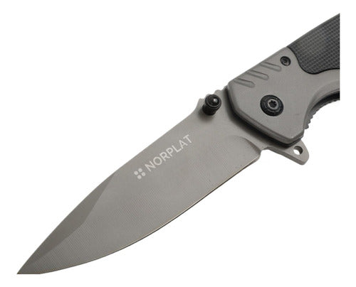 Cuchillo Tactico Navaja Norplat Caza Supervivencia Camping Negro