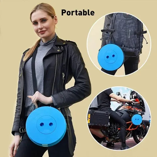 Taburete Plegable Portátil De Plástico Retráctil - Norplat Multicolor