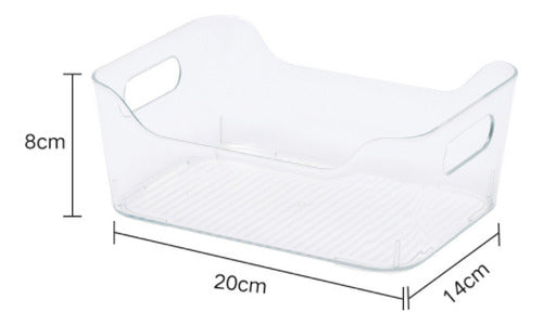 4 Organizador De Refrigerador Contenedor Organizador Despens