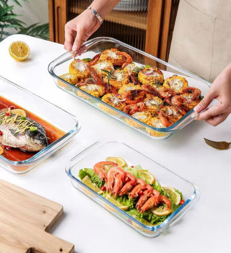 Pack De 2 Fuentes Rectangulares Pequeño Y Mediano - Norplat