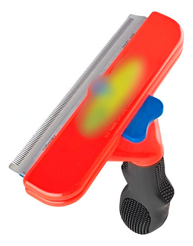 Saca Pelo Quita Deslanador Perros Cepillo Peine Xl - Norplat Rojo