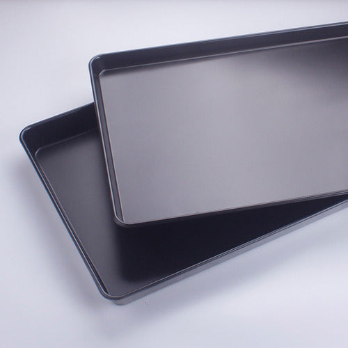 Bandeja Metalica Para Horno De Cocina 60 X 40 Cm - Cukin Negro