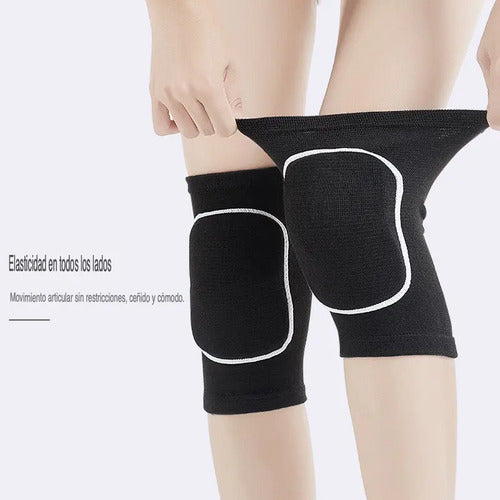 Rodilleras Deportivas Voleibol Volleyball Acolchadas Voley Negro M