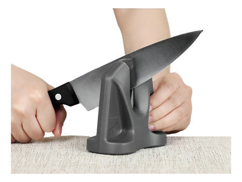 Afilador De Cuchillos Ergonometrico - Norplat Negro