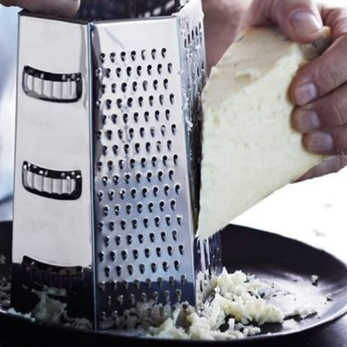Rallador De Queso Verduras Frutas Hexagonal Acero - Norplat Negro