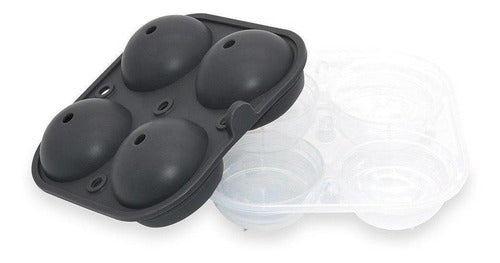 Molde De Silicona Para Bolas De Hielo 6 Cm - Cukin Negro