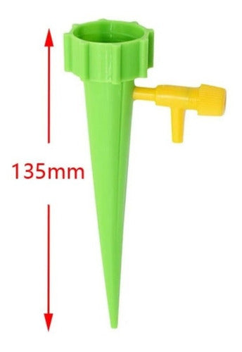 Set 10 Estacas Riego Goteo Para Botella - Verde