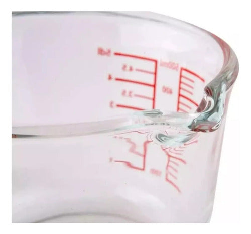 Norplat Jarra Medidora 1 Litro Vidrio Templado Transparente Transparente