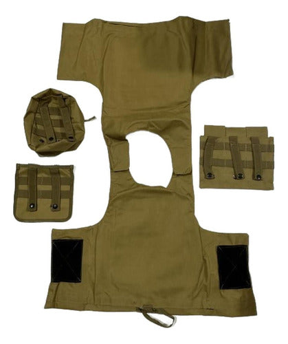 Chalecos Tacticos Norplat Chaleco Tactico Ajustable Molle Marrón L