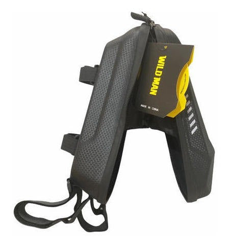 Bolso Rígido Frontal Wild Man 3lts Para Scooter O Bicicleta Negro