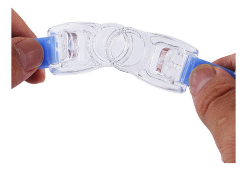 Natacion Kit 4 En 1 Protección Uv Antivaho Gafas Negro