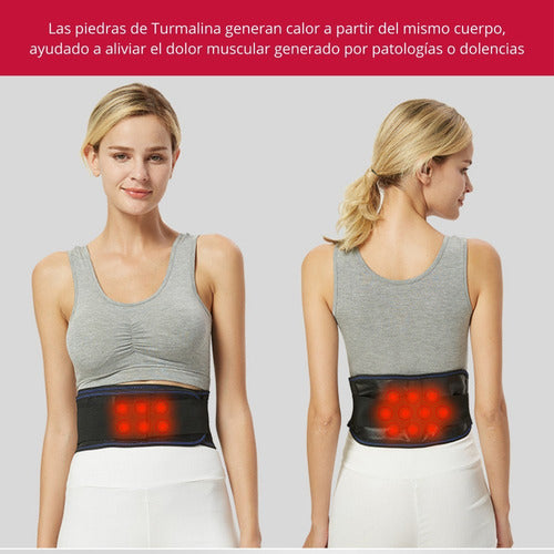 Cinturon Lumbalgia Dolor Artrosis Artritis Turmalina Norplat Xxl